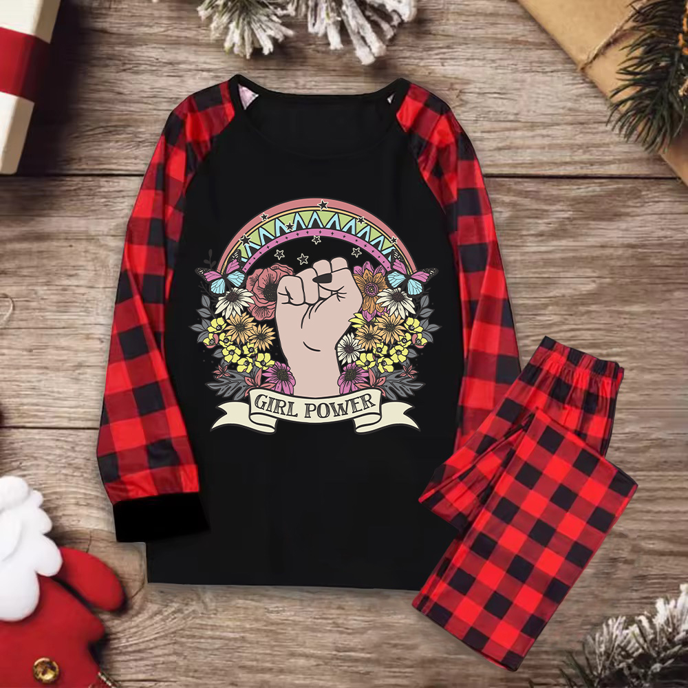 Purplehecate Girl Power Christmas Pajamas