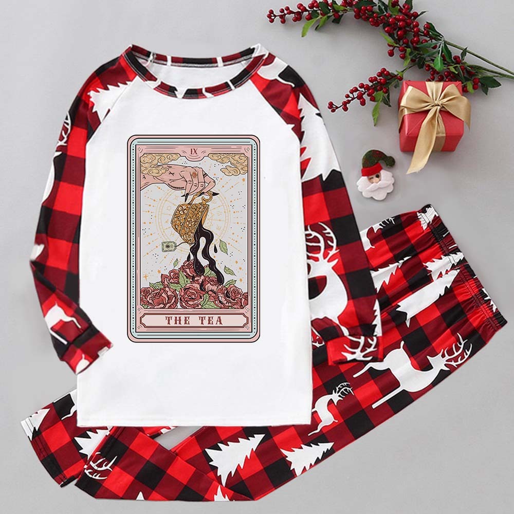 Purplehecate The Tea Tarot Elk Christmas Pajamas