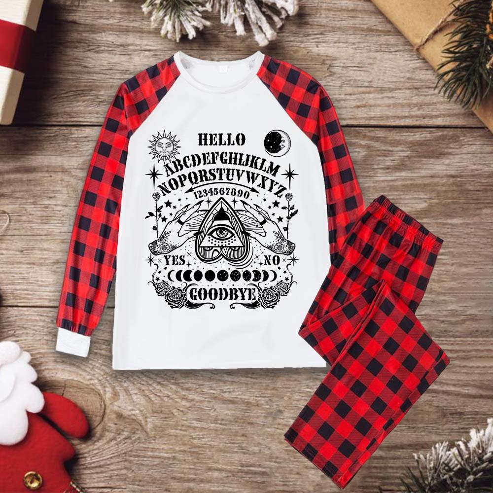 Purplehecate Hello Goodbye Christmas Pajamas