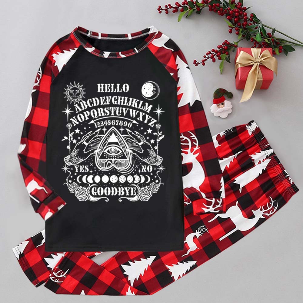 Purplehecate Hello Goodbye Elk Christmas Pajamas