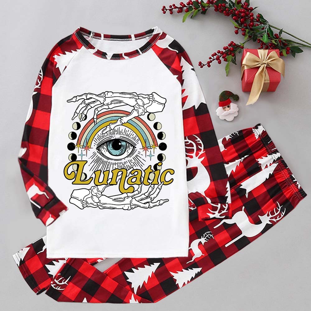 Purplehecate Lunatic Elk Christmas Pajamas