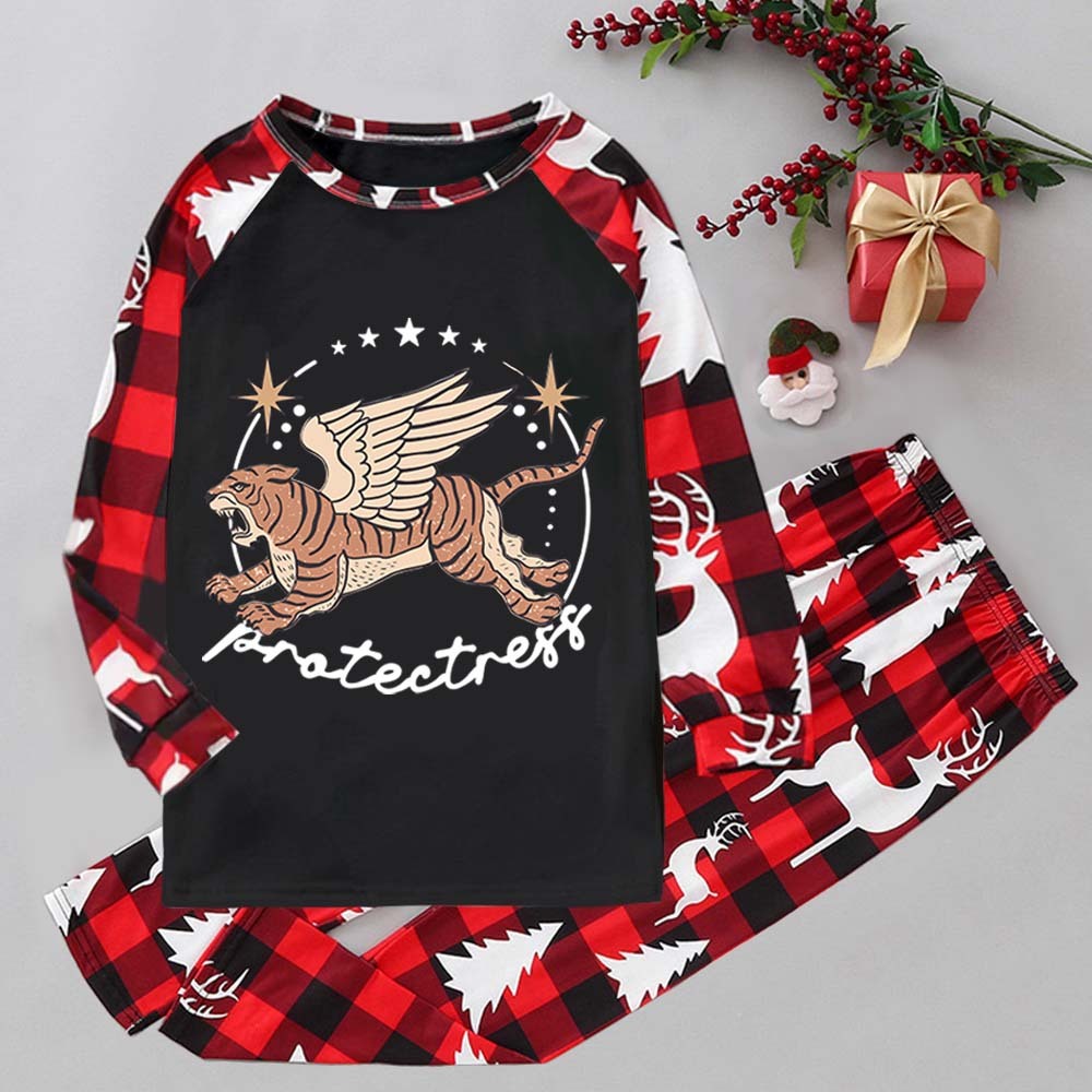 Purplehecate Protectress Elk Christmas Pajamas