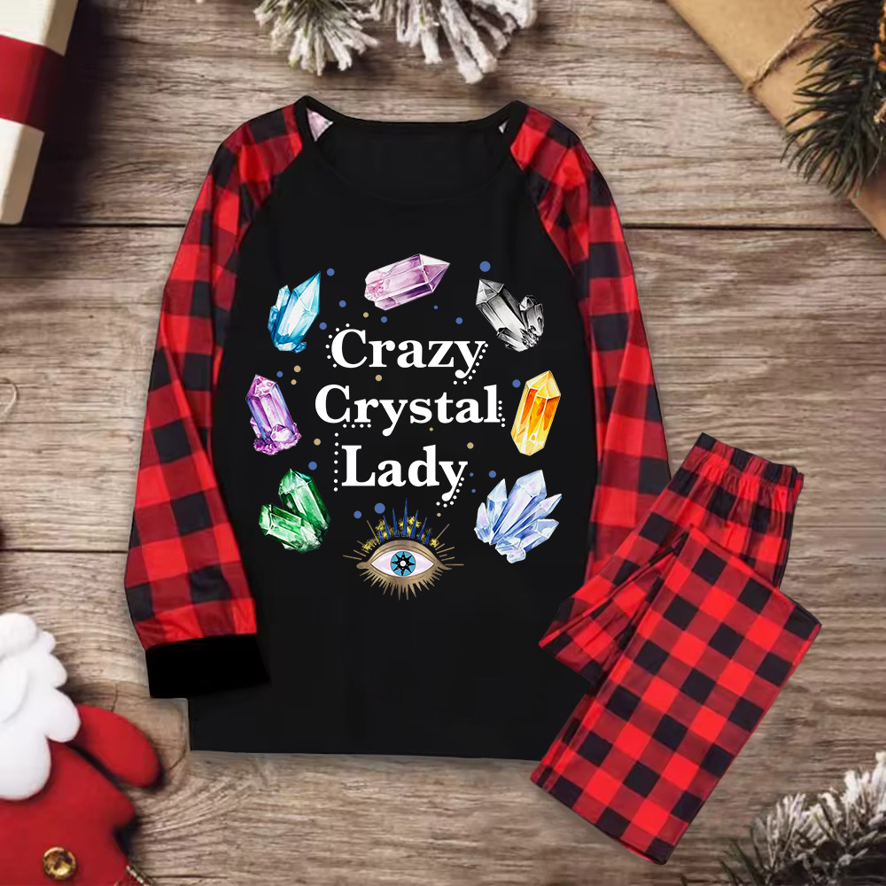 Purplehecate Crazy Crystal Lady Christmas Pajamas