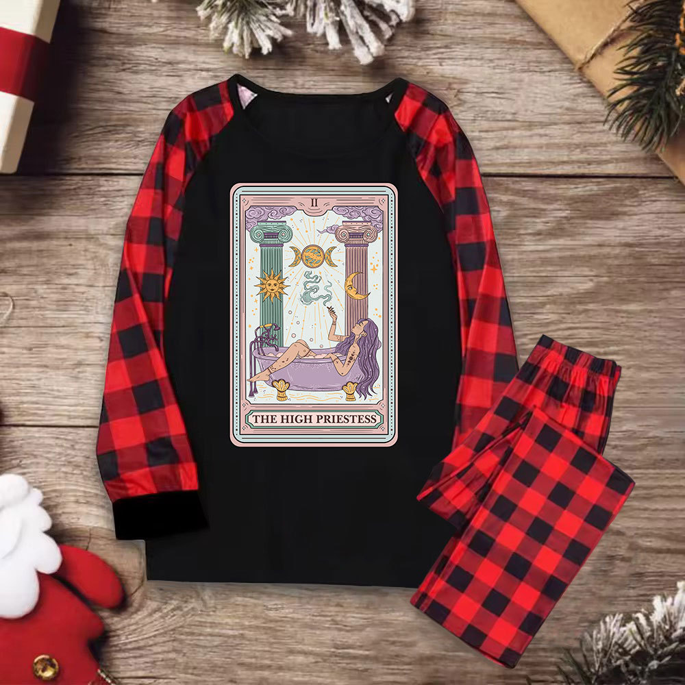 Purplehecate The High Priestess Tarot Christmas Pajamas