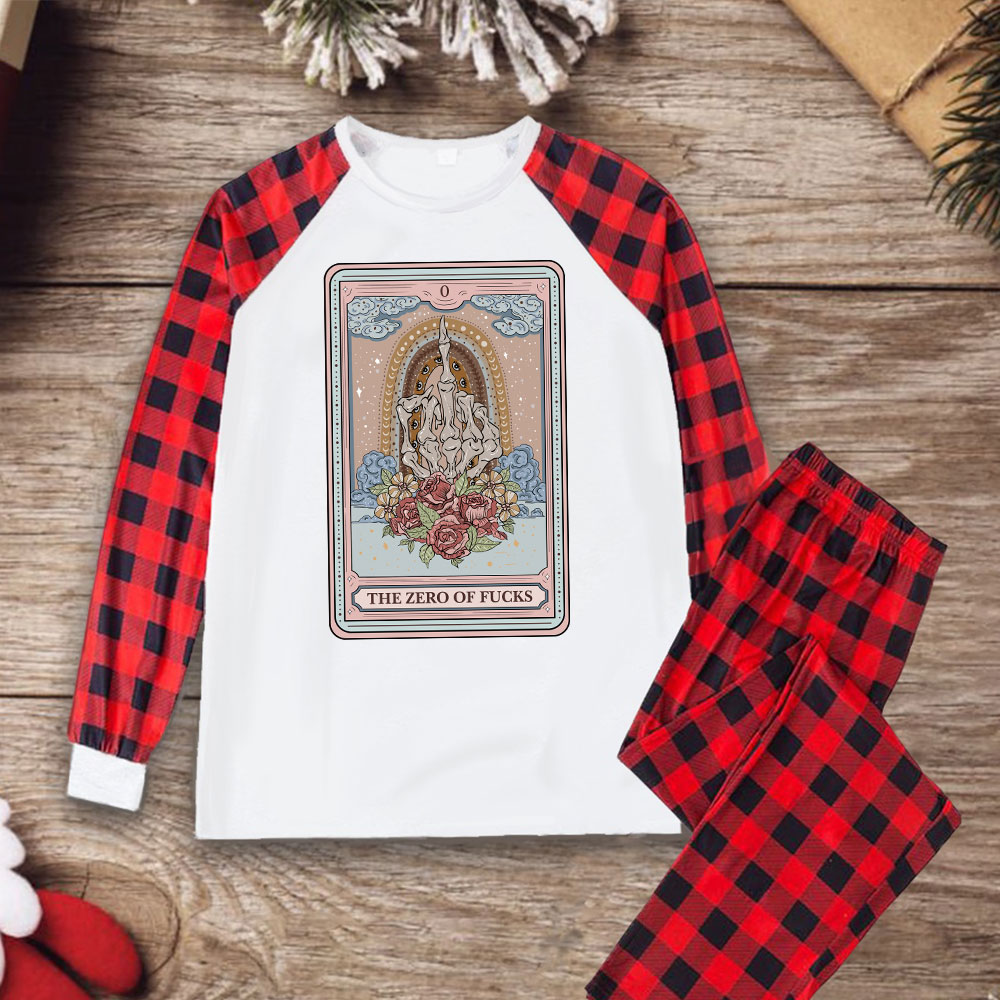 Purplehecate The Zero Of Fucks Tarot Christmas Pajamas