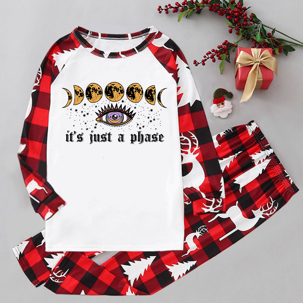 Purplehecate It's Just A Phase Elk Christmas Pajamas