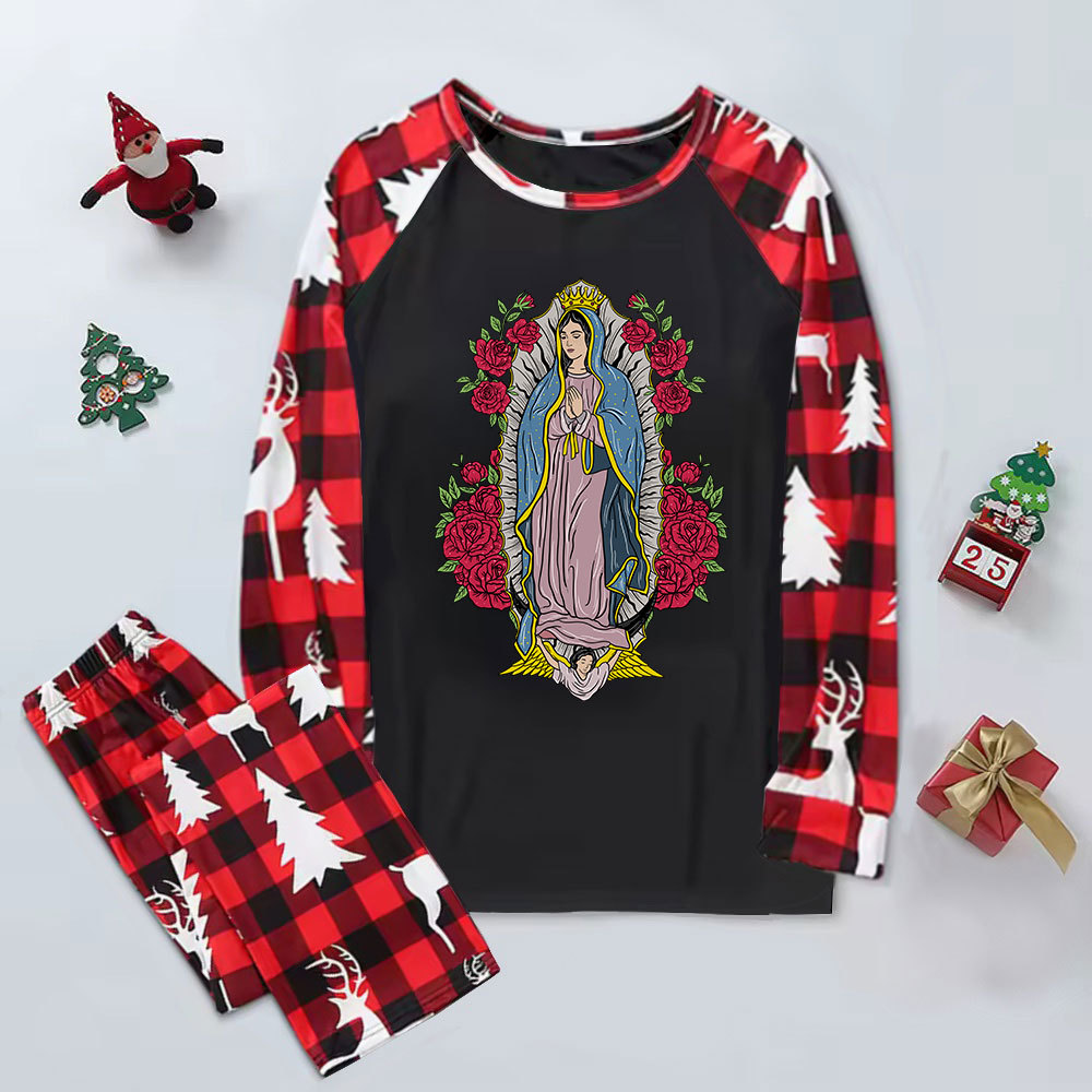Purplehecate Mother Mary Elk Christmas Pajamas
