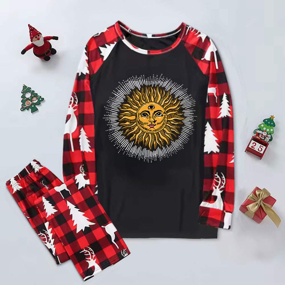 Purplehecate Sat Nam Elk Christmas Pajamas