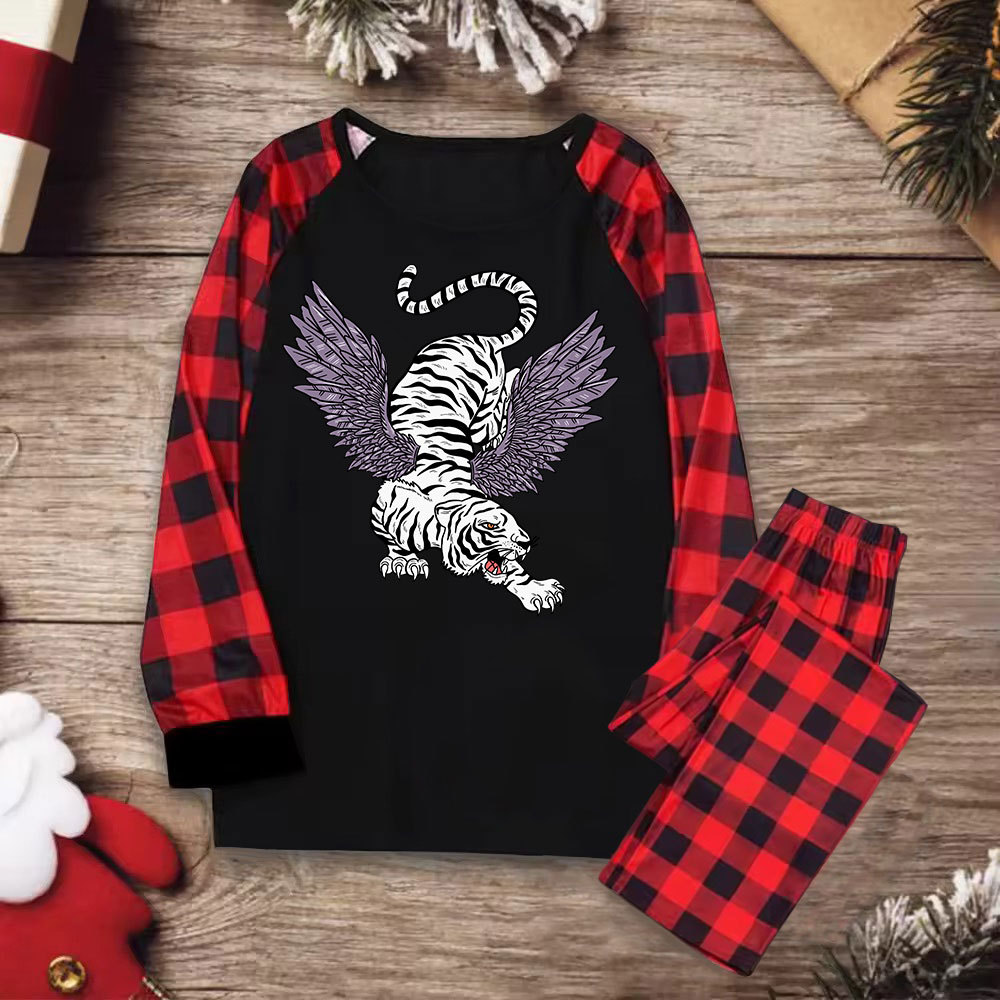 Purplehecate Tiger With Wings Christmas Pajamas