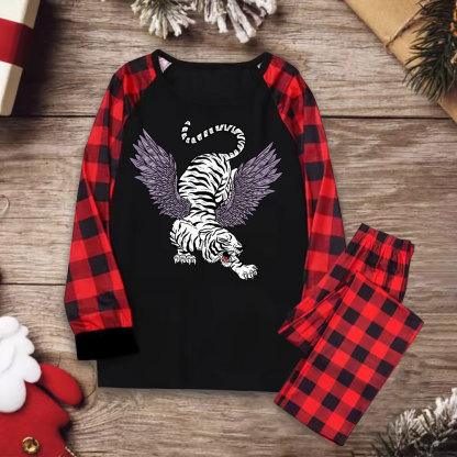 Purplehecate Tiger With Wings Christmas Pajamas