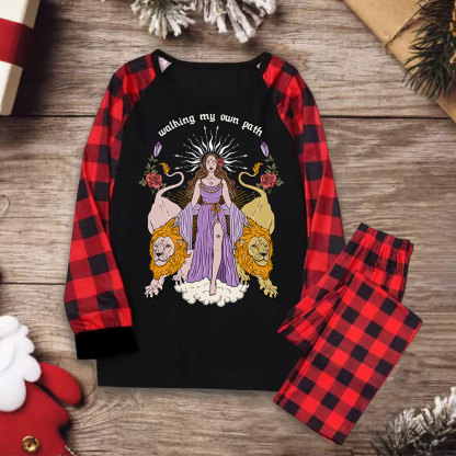 Purplehecate The Goddess Walking My Own Path Christmas Pajamas