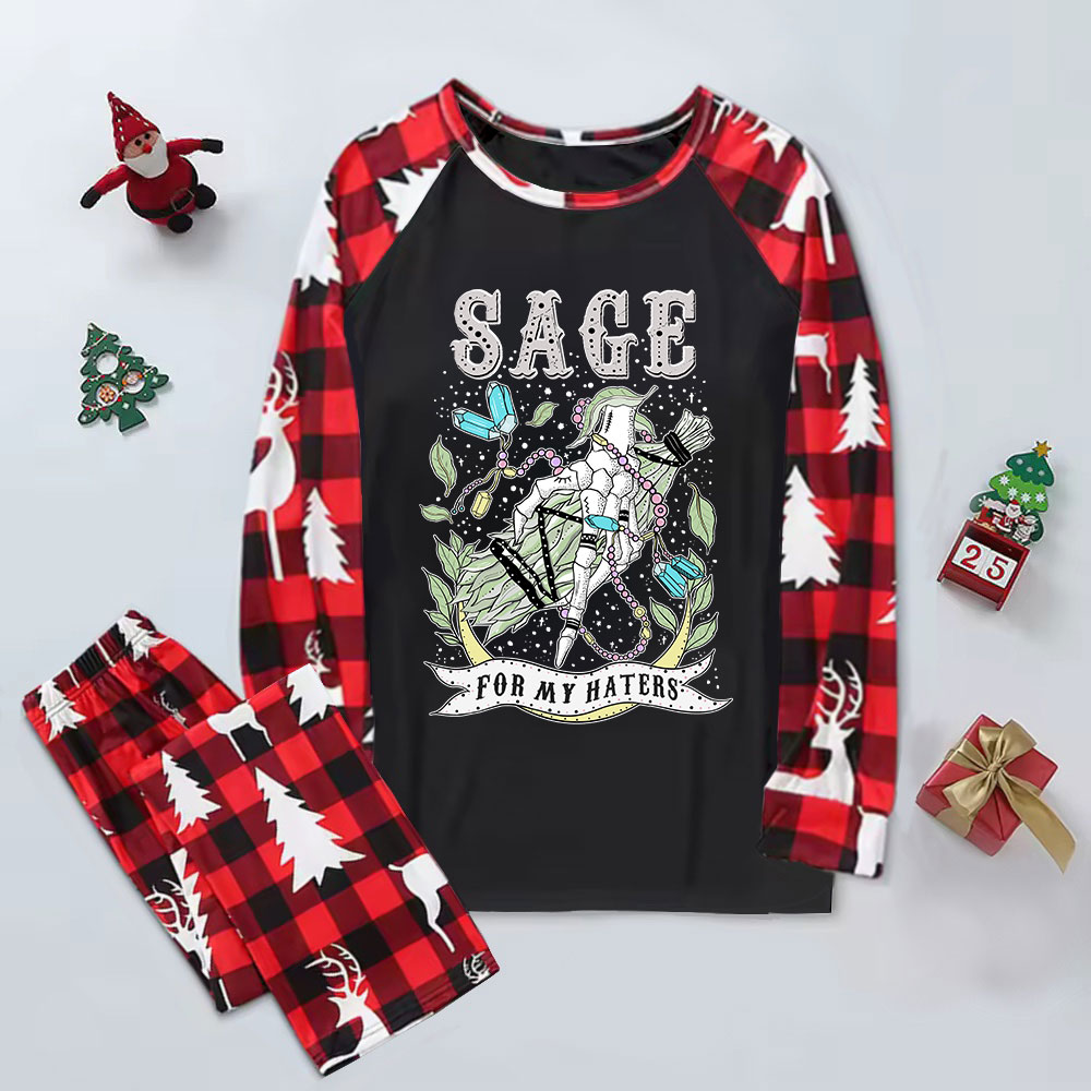 Purplehecate Sage For My Haters Elk Christmas Pajamas