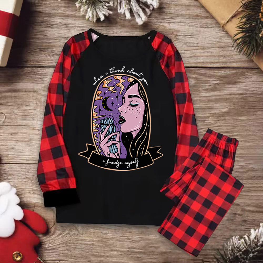 Purplehecate When I Think About You Christmas Pajamas
