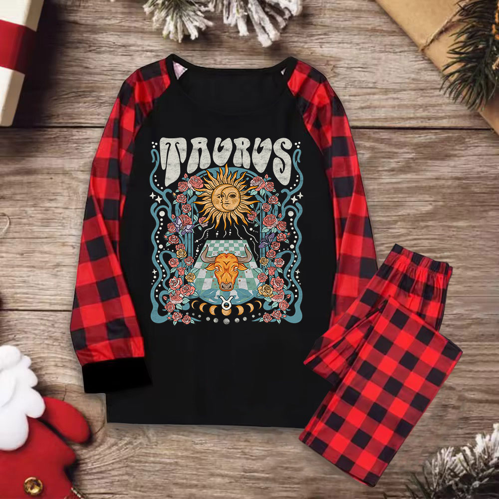 Purplehecate Taurus Spirit Zodiac Christmas Pajamas