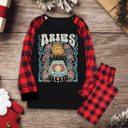 Purplehecate Aries Spirit Zodiac Christmas Pajamas