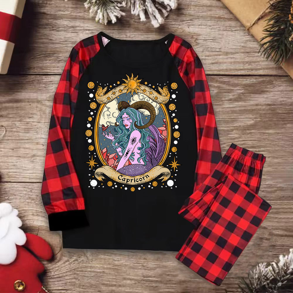 Purplehecate Capricorn Radiance Zodiac Christmas Pajamas