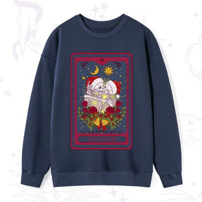 Purplehecate Christmas The Lovers Tarot Sweatshirt