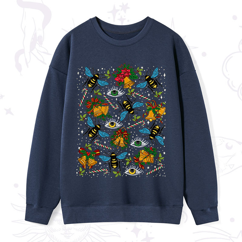 Purplehecate Christmas The Bee's Knees Sweatshirt