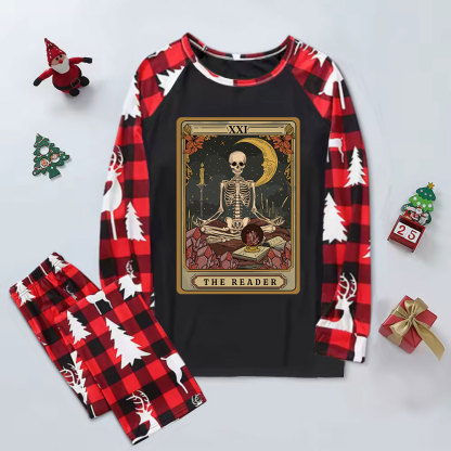 Purplehecate The Reader Tarot Elk Christmas Pajamas