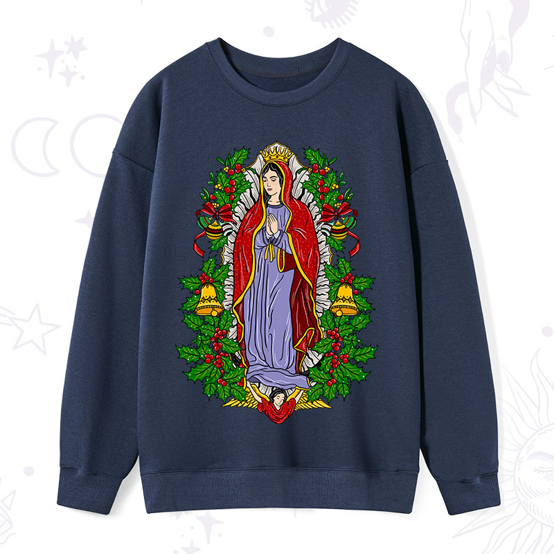 Purplehecate Christmas Mother Mary Sweatshirt