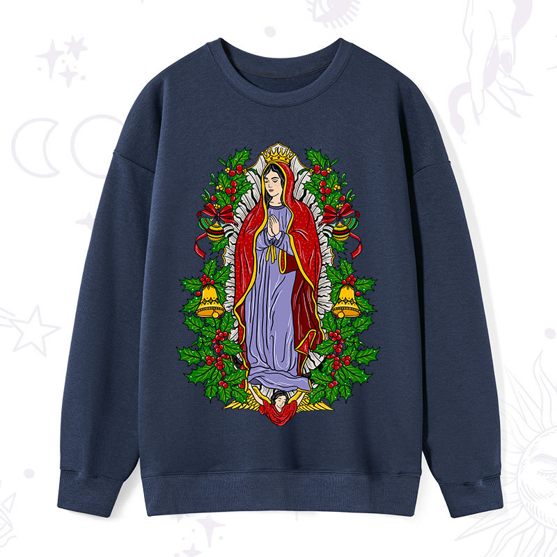 Purplehecate Christmas Mother Mary Sweatshirt