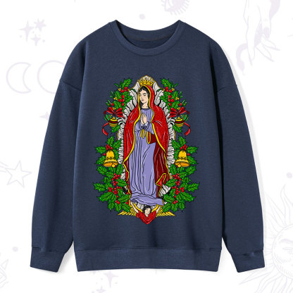 Purplehecate Christmas Mother Mary Sweatshirt
