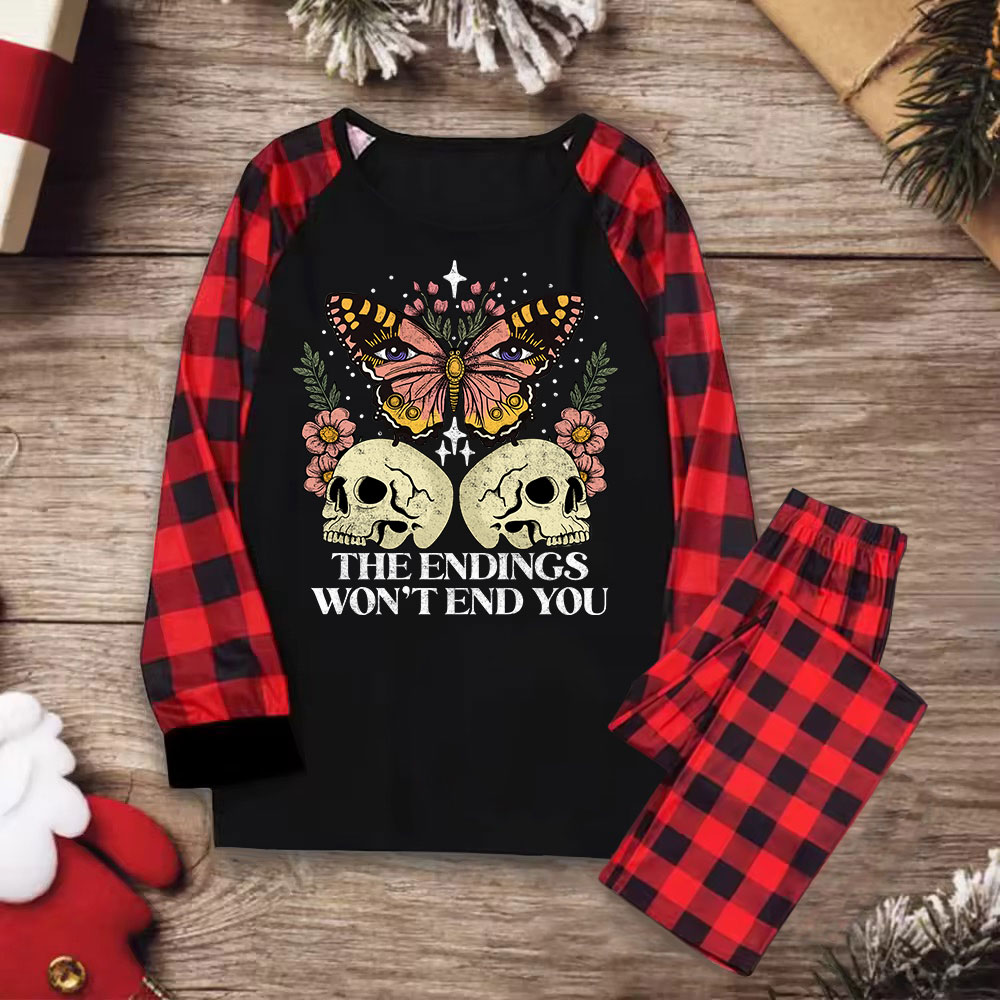 Purplehecate The Endings Won't End You Christmas Pajamas