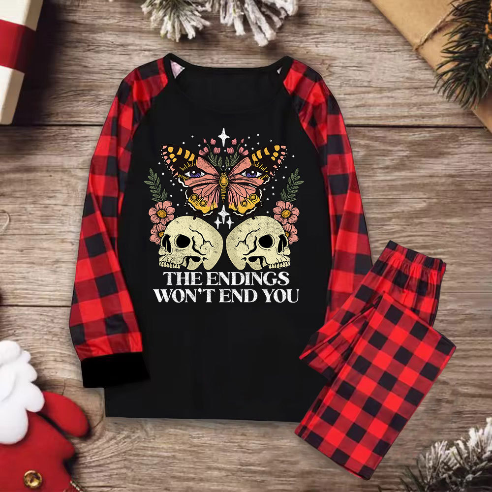 Purplehecate The Endings Won't End You Christmas Pajamas