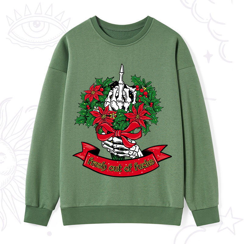 Purplehecate Christmas Fresh Out Of Fuck Sweatshirt