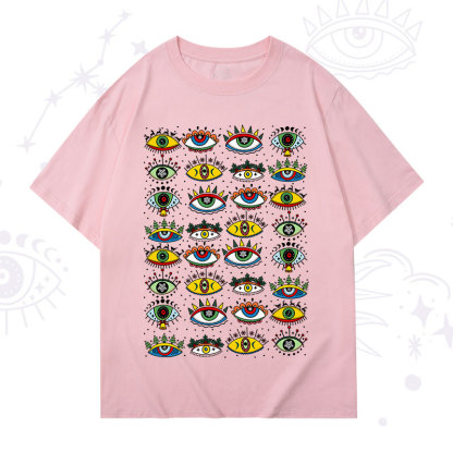 Purplehecate Christmas Evil Eye Pattern T-Shirt