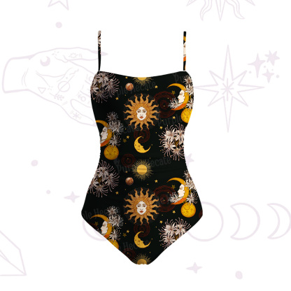 Purplehecate Stellar Symphony Slim-Strap Swimsuit