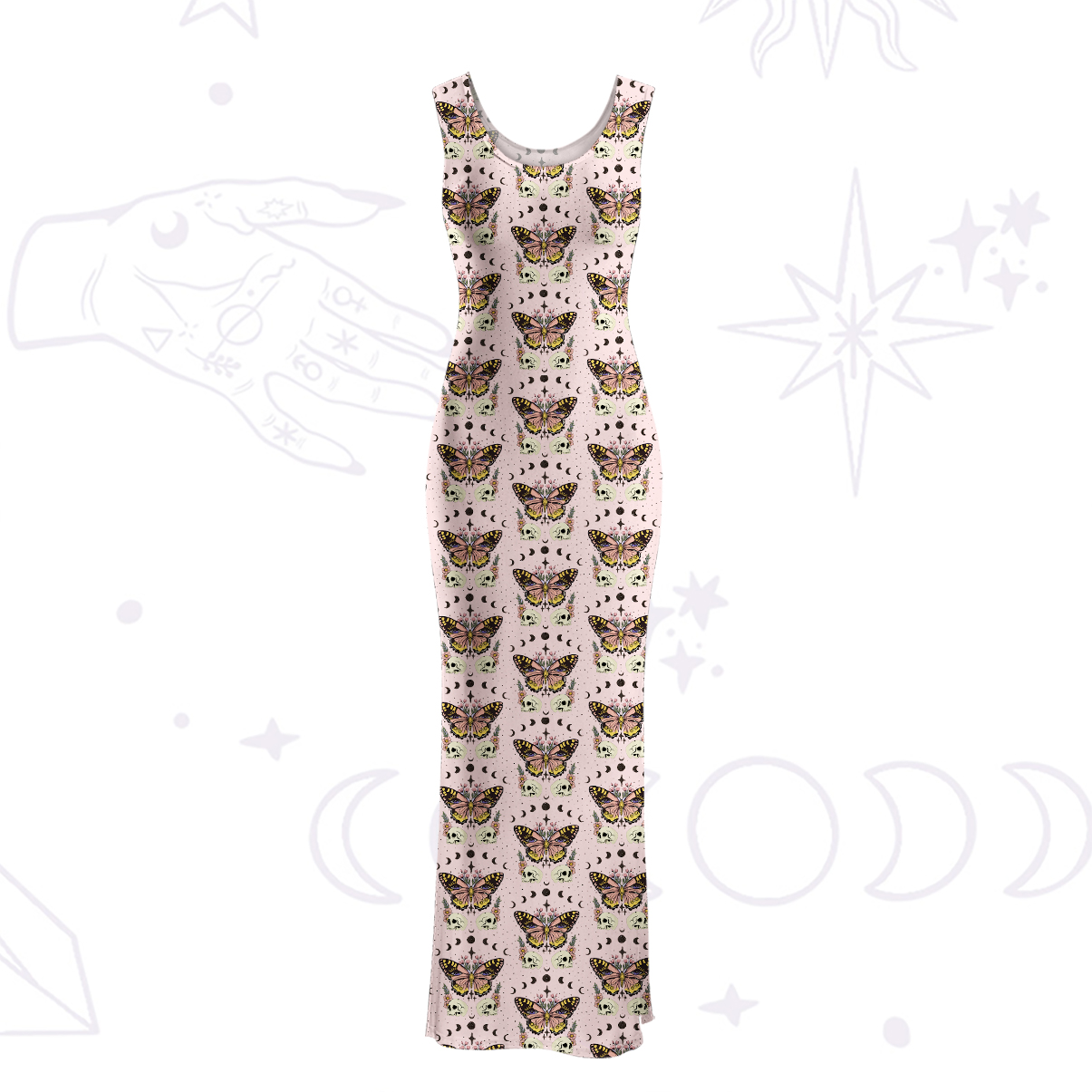 Purplehecate The Endings Won't End You Maxi Tank Beachwear Dress
