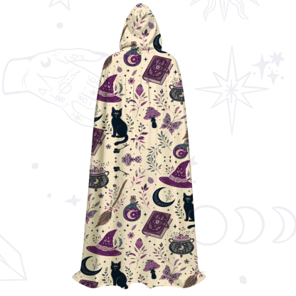 Purplehecate Witchcraft Spellbook Hooded Cloak