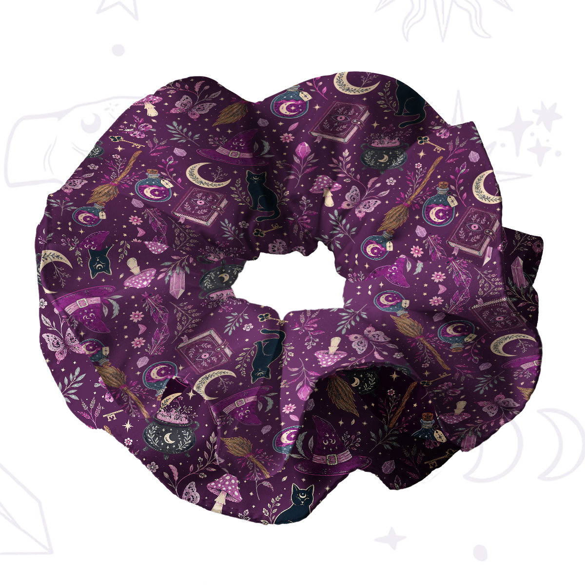[Copy]Purplehecate Witchcraft Spellbook Double Layer Scrunchie