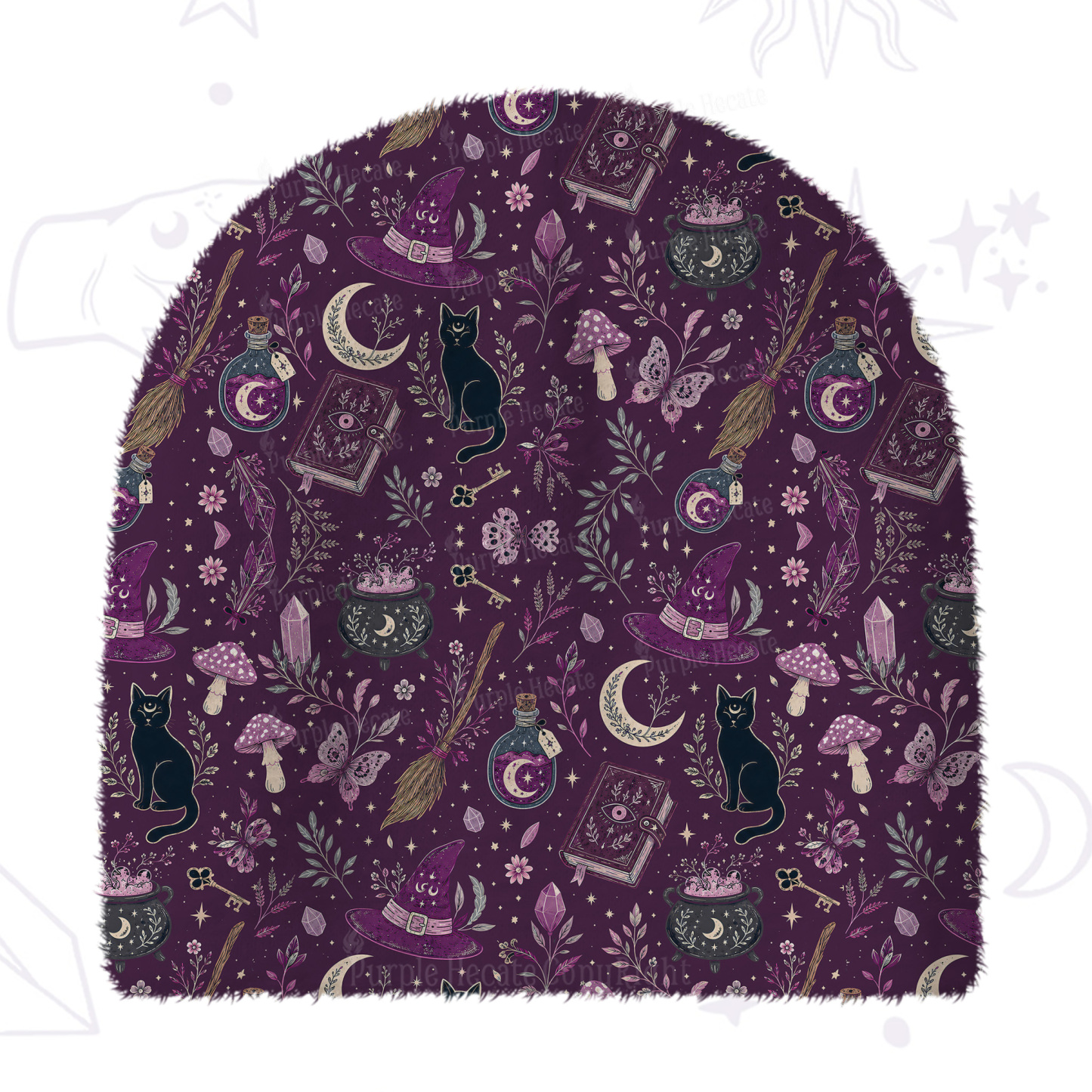 [Copy]Purplehecate Cryptid Mothman Fuzzy Knit Beanie
