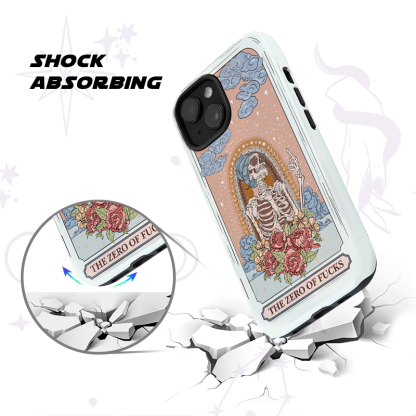 Purplehecate The Zero Of Fucks Tarot Card Phone Case