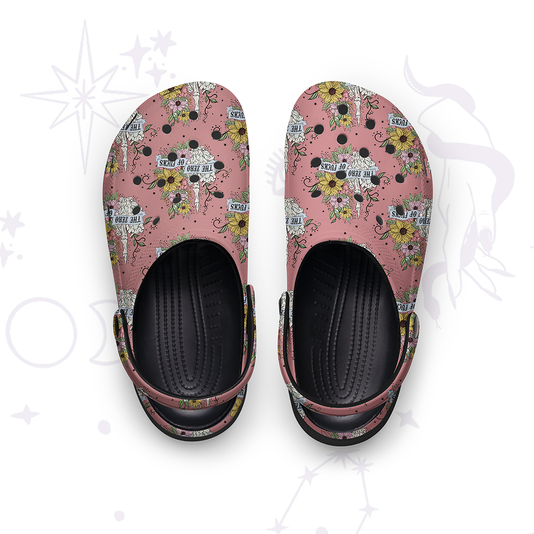 Purplehecate The Zero Of Fucks Rubber Clogs