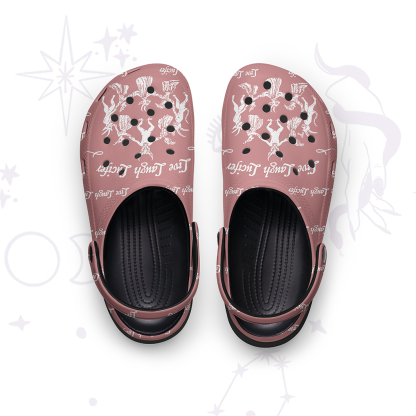Purplehecate Live Laugh Lucifer Rubber Clogs