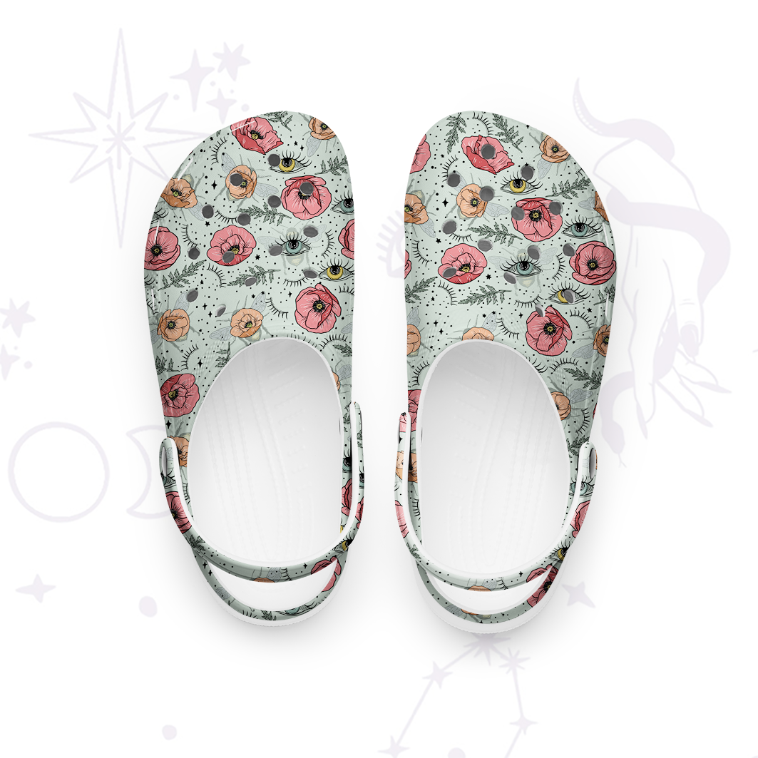 Purplehecate The Bee's Knees Rubber Clogs