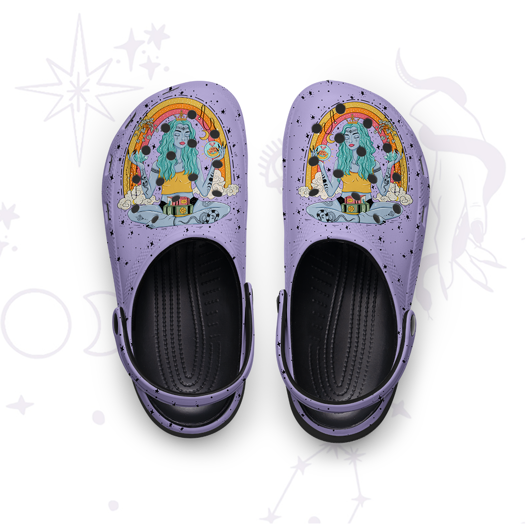Magic Purplehecate I'm The Queen Of All My Dreams Rubber Clogs