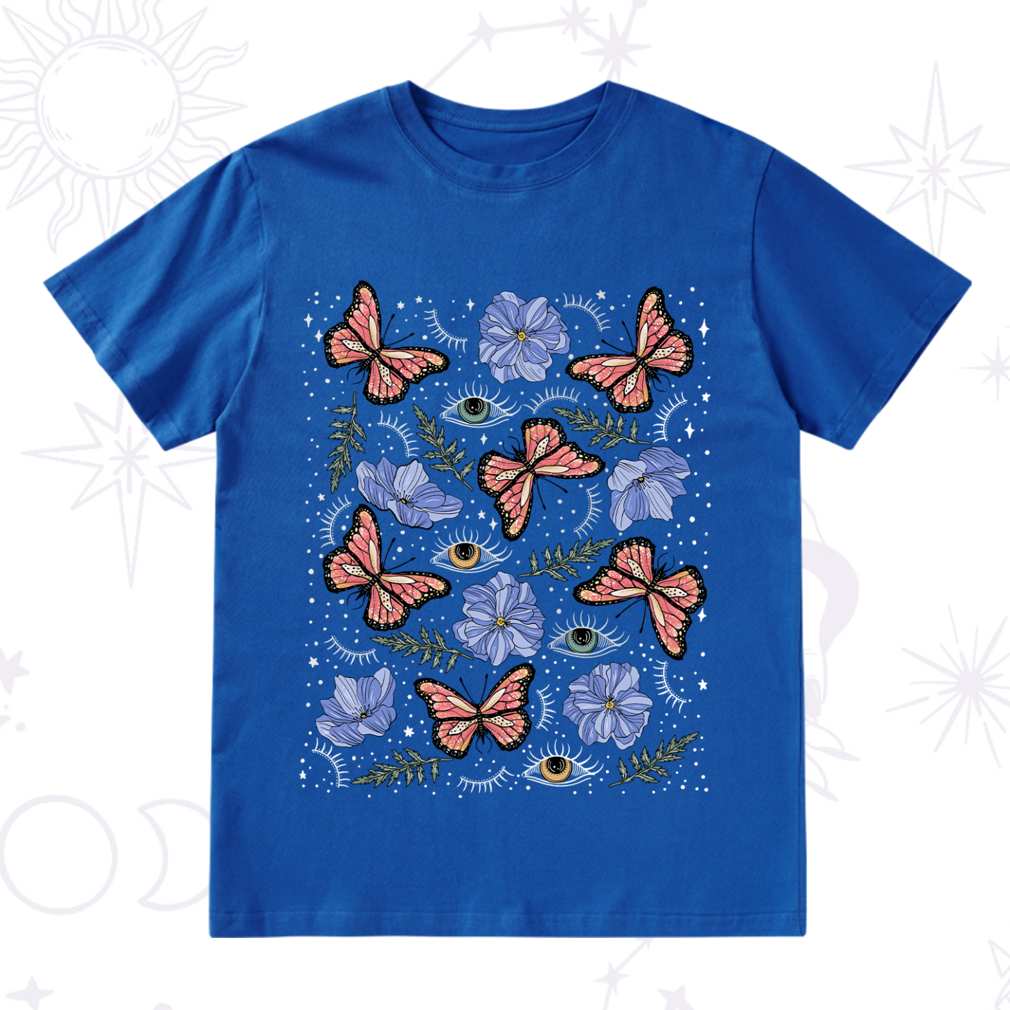 Purplehecate Butterfly Floral T-Shirt