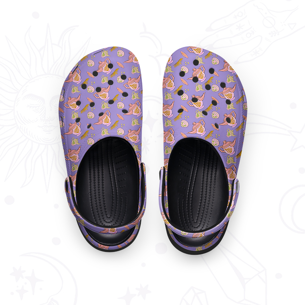 Purplehecate Purple Fantasy Rubber Clogs