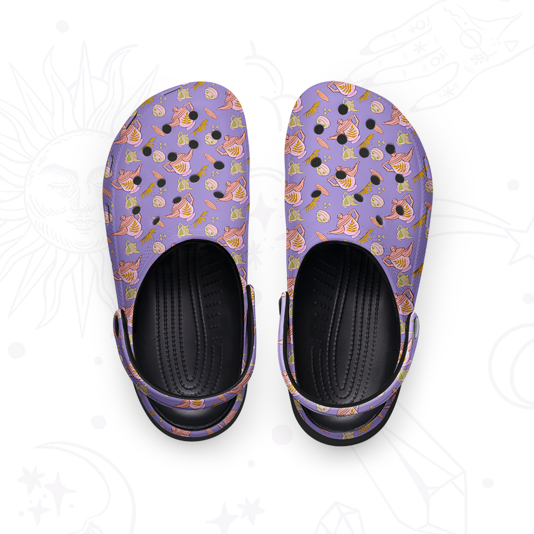 Purplehecate Purple Fantasy Rubber Clogs