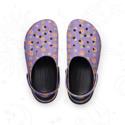 Purplehecate Purple Fantasy Rubber Clogs