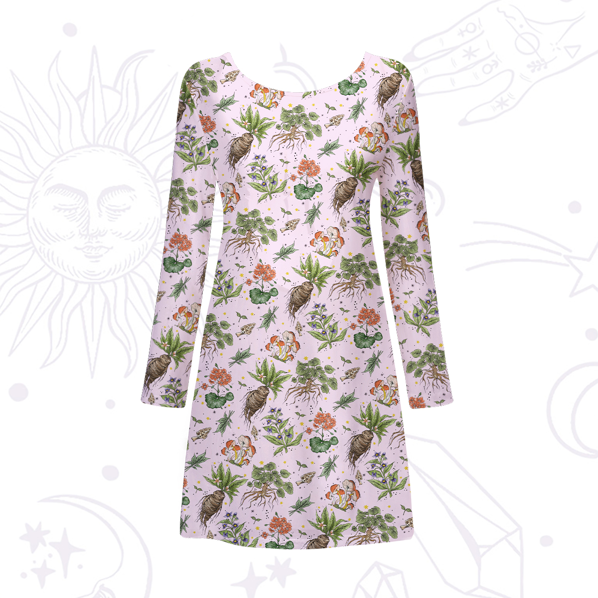 Purplehecate Magical Herbcraft Beachwear Cover-Up Dress