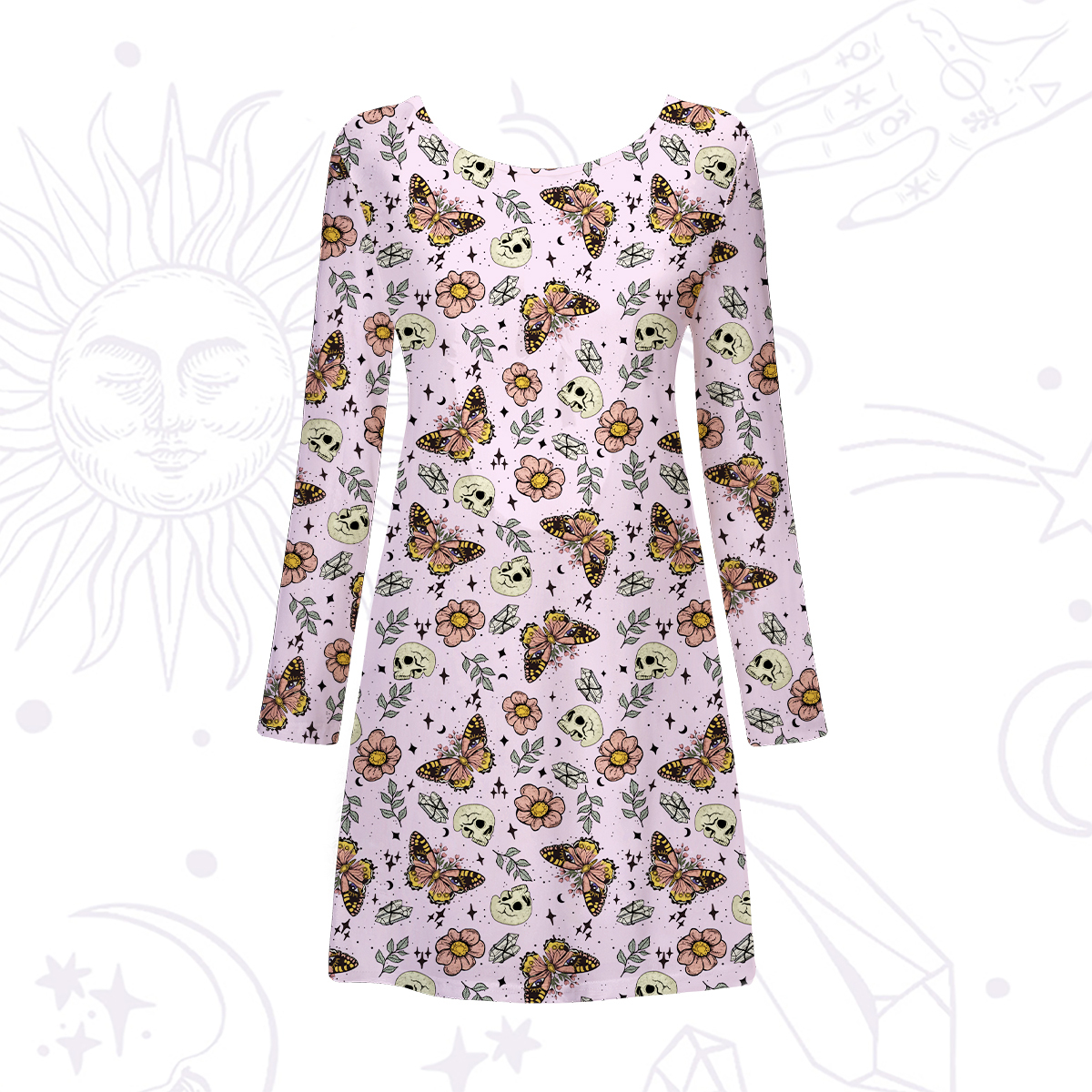 Purplehecate The Endings Won't End You Beachwear Cover-Up Dress