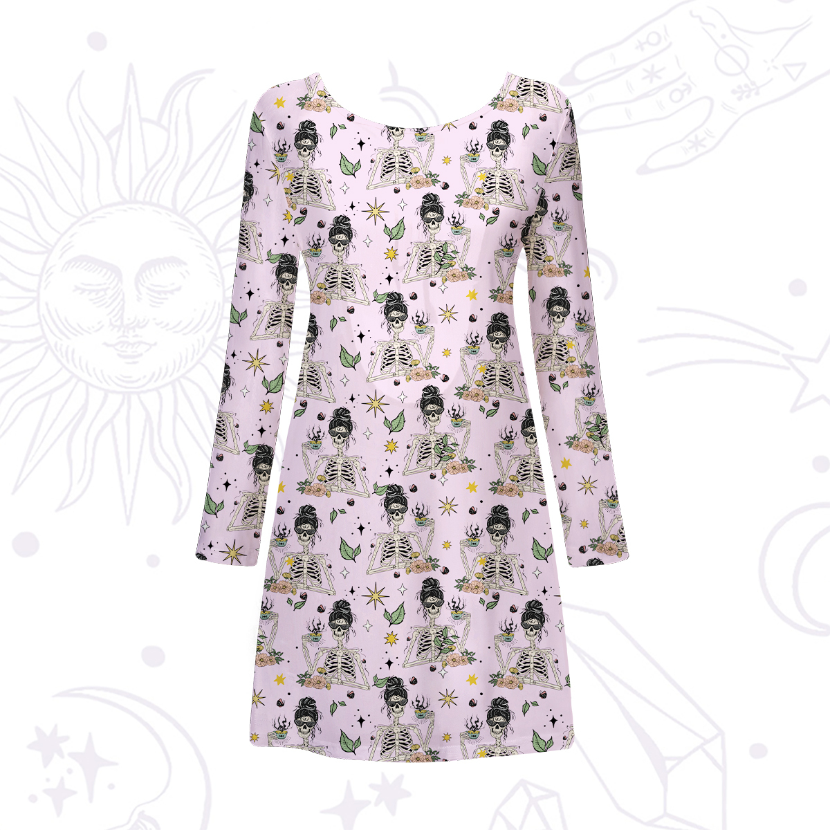 Purplehecate Everything Is Fine Beachwear Cover-Up Dress