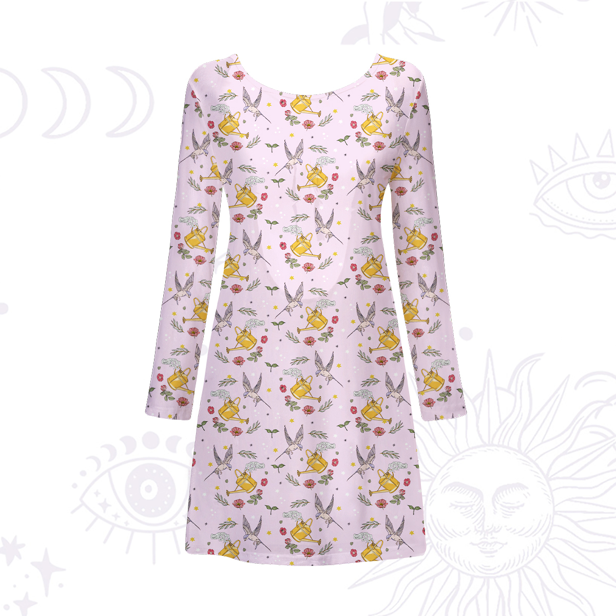 Purplehecate Magical Garden Beachwear Cover-Up Dress