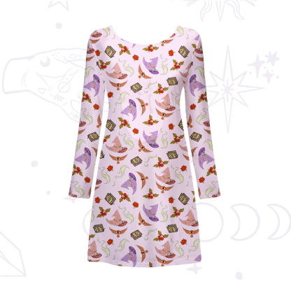 Purplehecate Fantasy Wizard Hat Beachwear Cover-Up Dress