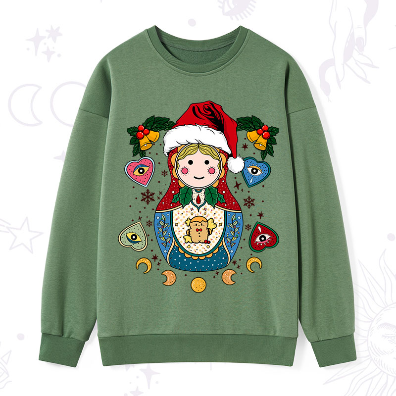 Purplehecate Christmas Nesting Doll Sweatshirt